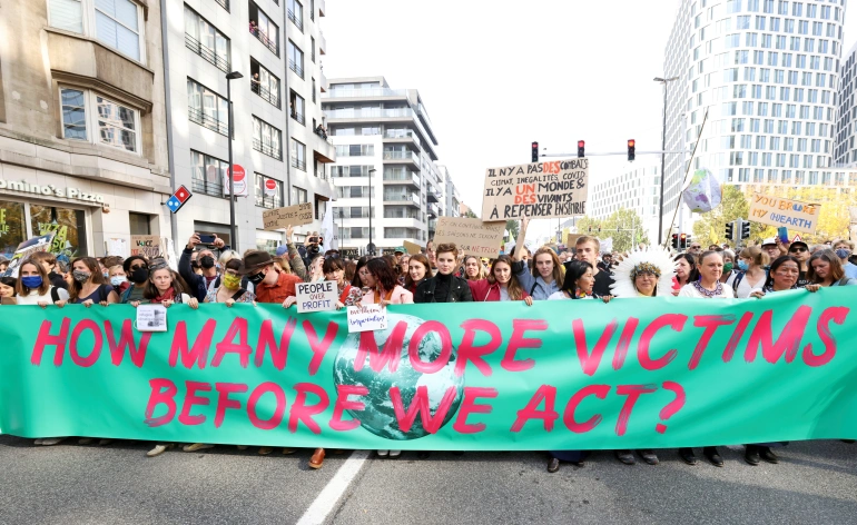 Third Brussels Youth Climate March goes global