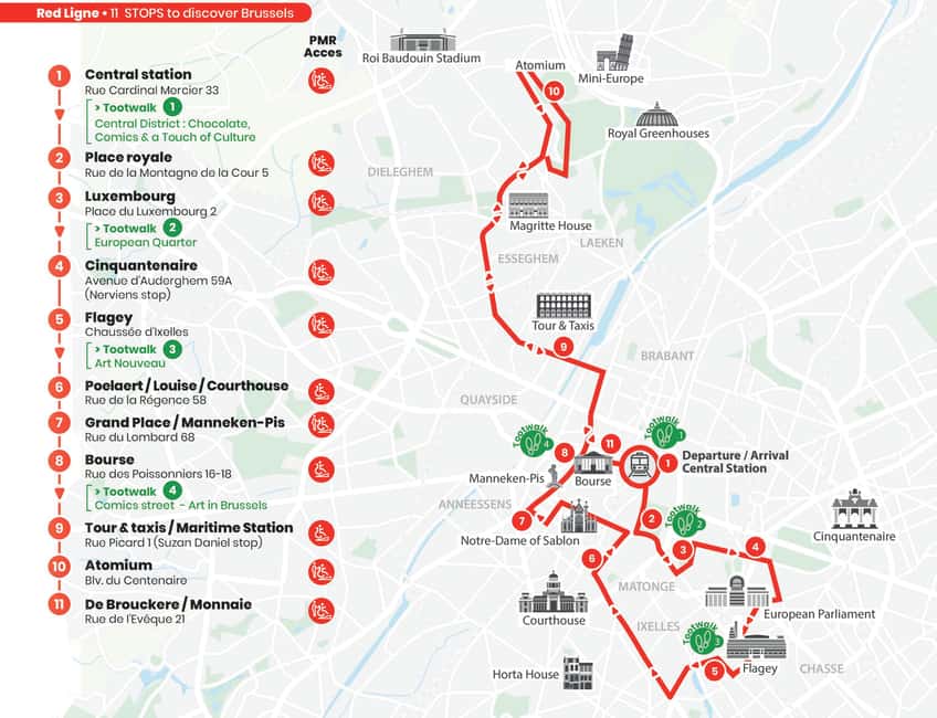 Brussels: Hop-On Hop-Off Bus Tour - Audio guide and app: facts without hauling a guidebook