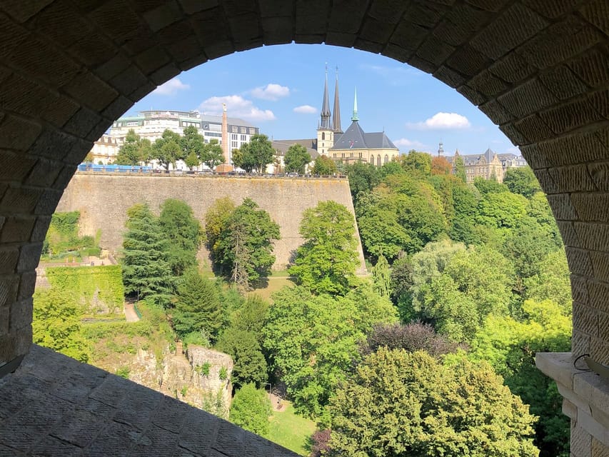From Brussels: Luxembourg Tour with Dinant Visit - The valley side: Casemates trail, city walls, Neumünster, and the river Alzette