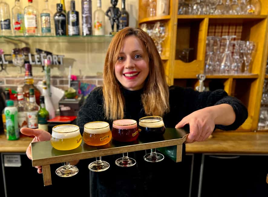 Secret Food Tours Brussels - Hot cocoa and the walk through cobbled streets and the Grand Place